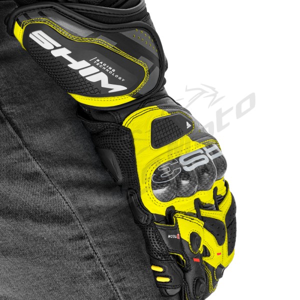 Shima RS-3 Men Leather Gloves Black / Yellow