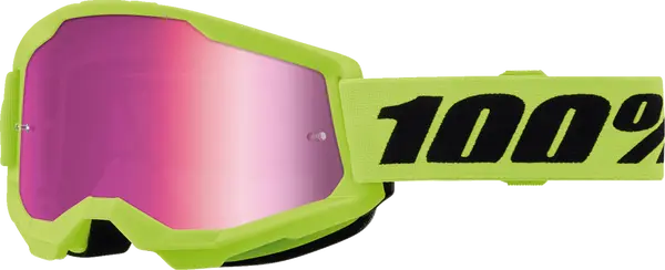 Vaikiški krosiniai 100% Strata 2 Junior akiniai (Veidrodinis stikliukas)