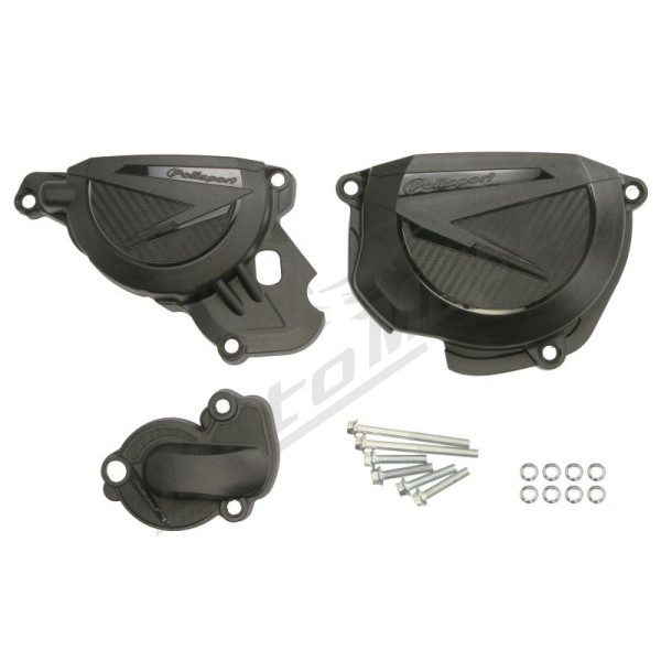 Polisport set of shields for clutch, alternator and water pump Beta RR 350-430 20-22