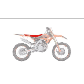 Blackbird Racing Multi-Traction Sėdynės Užvalkalas Honda CRF 250-450cc 21-> Raudonas