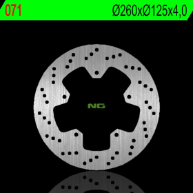 NG Front Floating Brake Disc 260X125X4,0mm Piaggio Beverly 125-200cc 01-02