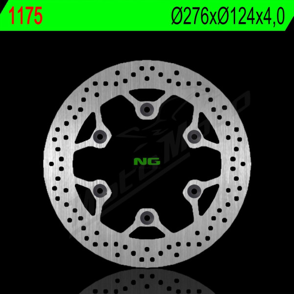 NG Front Fixed Brake Disc 276X124X4.0mm Daelim / Hyosung / Italjet 125cc 03-10