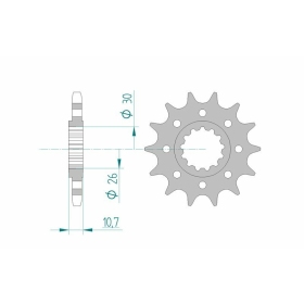AFAM Steel Standard Front Sprocket 21805 - 525 15-17 teeth YAMAHA YZF-R1 1000 98-14