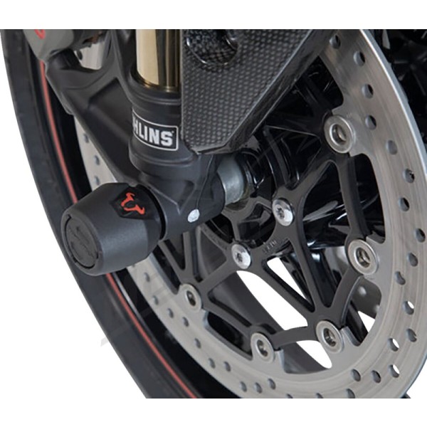 SW-MOTECH Front Axle Slider Royal Enfield / Triumph / Yamaha 450-1050 11-25