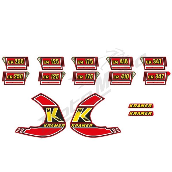 TECNOSEL Graphic Kit Replica OEM Kramer 1981 Red