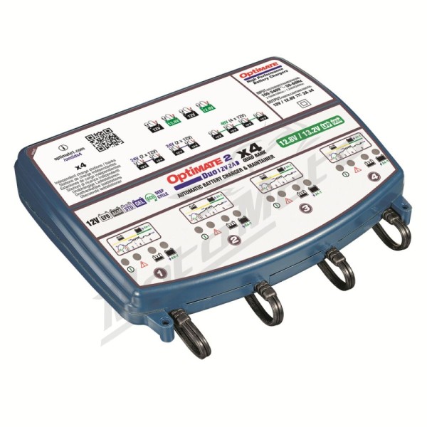 TECMATE OptiMate 2 DUO x 4 Bank Battery Charger