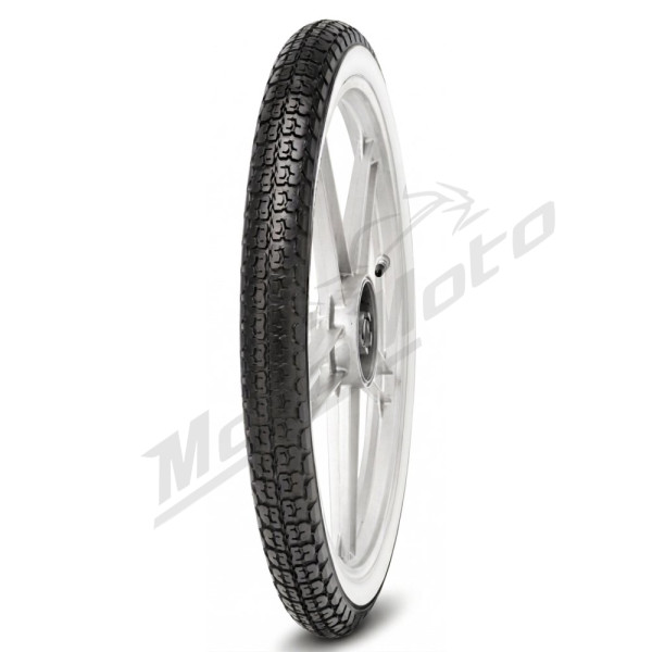 Mitas front / rear tire 2.25-17 B4 WW WHITE SIDE 39J TT