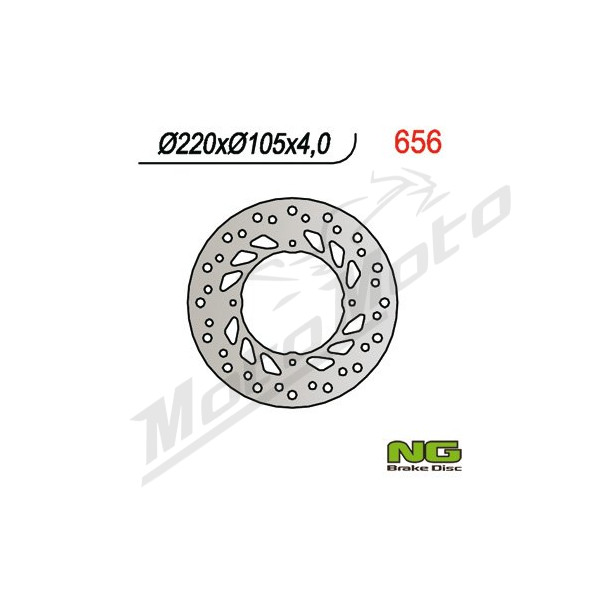 NG Rear Fixed Brake Disc 220x105x4mm Aprilia / MBK / Yamaha 125-250cc 96-04