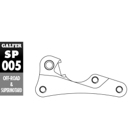 GALFER Brake disc/caliper adapter Ø270mm Suzuki / Kawasaki 250-450 05-07
