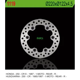 NG Rear Fixed Brake Disc 220X122X4.5mm Husqvarna CR 250cc 85-87