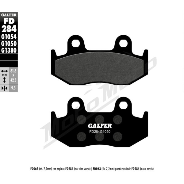GALFER Brake Pad Orcanic Honda / Yamaha 125-700cc 01-25