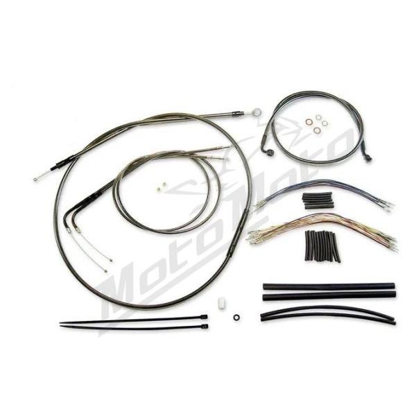 MAGNUM SHIELDING Black Pearl trosų / lynų / elektros laidų prailginimo kompl. 38/43cm Harley Davidson FXSB 1690 16-17