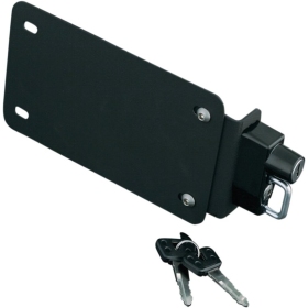 KURYAKYN Universal License Plate Mount with Helmet Lock