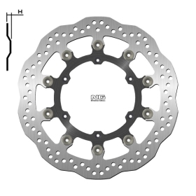 NG BRAKES 1224XG plūduriuojantis stabdžių diskas HUSABERG / HUSQVARNA / KTM 