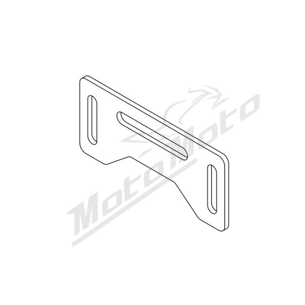 HIGHSIDER pro License Plate Light Panel Black (1pc)