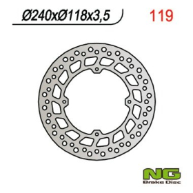 NG BRAKES Front Fixed Brake Disc 240mm Honda CRM / NX / XLR / XR 50-650cc 84-07