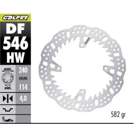 GALFER Galinis stabdžių diskas Ducati Desmo 450MX 24-26