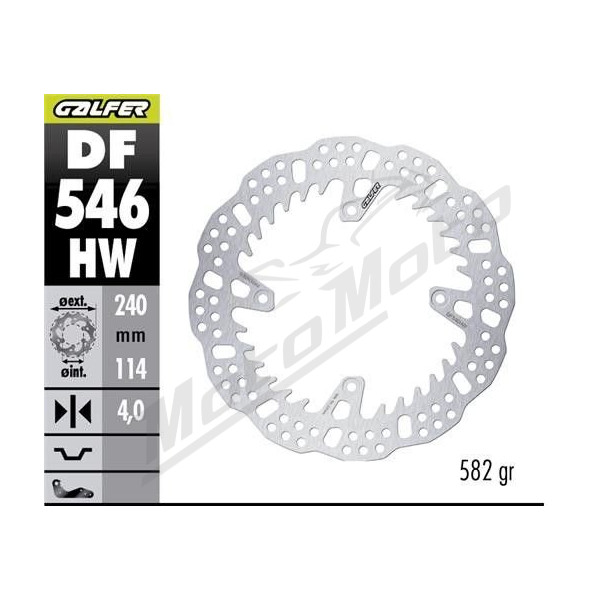 GALFER Rear brake disc Ducati Desmo 450MX 24-26