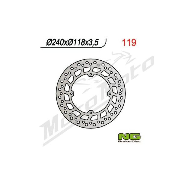 NG BRAKES Front Fixed Brake Disc 240mm Honda CRM / NX / XLR / XR 50-650cc 84-07