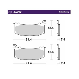 MOTO-MASTER Carbon Racing Front Brake Pads Ducati Panigale 1100 2025