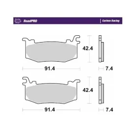 MOTO-MASTER Carbon Racing Front Brake Pads Ducati Panigale 1100 2025