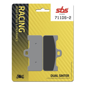 SBS DS Racing 711DS-2 Dual Sintered Brake Pads BREMBO RACING CALIPERS 100mm