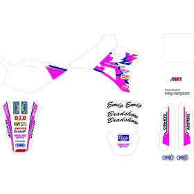 TECNOSEL Sticker set. Yamaha YZ 250 90-92