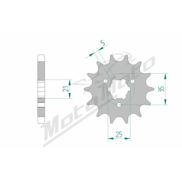 AFAM Steel Standard Front Sprocket 22502 - 530 14-16 teeth SUZUKI GT 380-750cc 72-77