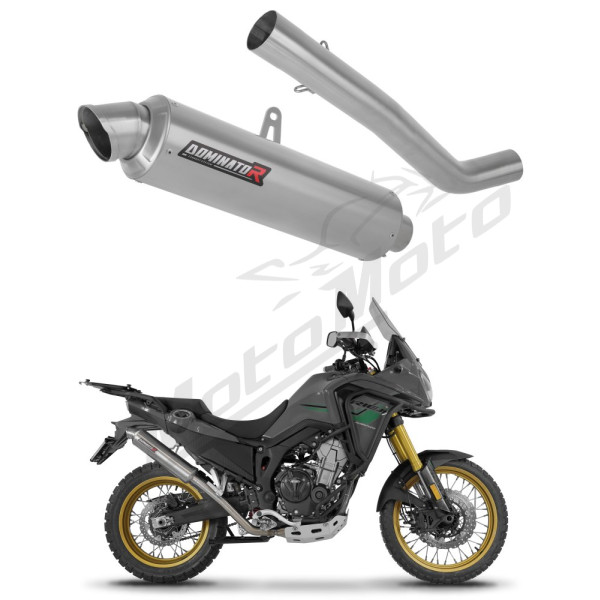 Dominator Exhaust Silencer Muffler GPF + dB killer Rieju Aventura 500 2023-2026