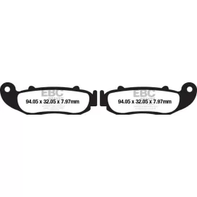 EBC R serijos Sindered stabdžių trinkelės 94,05x32,05x7,97mm