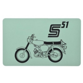 Plastikinė lentelė SIMSON S51 23,3x14,3cm