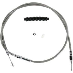 DRAG SPECIALTIES High-Efficiency Braided Stainless Steel Clutch Cable Harley Davidson FXD / FXDB / FXDC / FXDL / FXDS-CON 1340-1450cc 92-05
