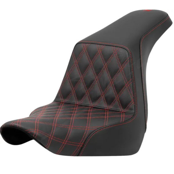 SADDLEMEN Lattice Stitch Step-Up Seat Harley Davidson FLSB / FXLR / FXLRST 1750-1923 18-25 