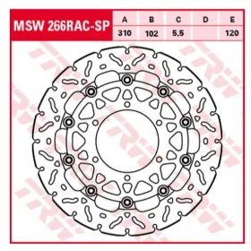 TRW Front Brake Disc Suzuki GSX-R 600-1000cc 07-16