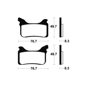 TECNIUM Street Performance Sintered Metal Brake pads MF342 Aprilia Pegaso / SXV 450-650cc 05-17