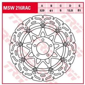 TRW Front Brake Disc Kawasaki / Suzuki 700-1600cc 91-05
