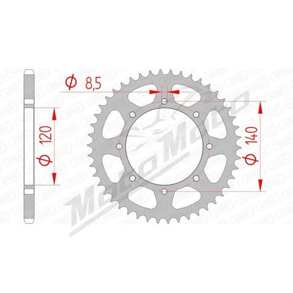 AFAM Chain Kit 520XMR3 14/48 Standard ​​​​​​​KAWASAKI NINJA ZX-4R / ZX-4RR 400cc 23-25