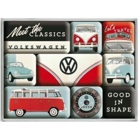 Set of magnets VW 2,2x2,2 / 4,5x2,2 9pcs.