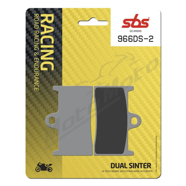 SBS DS Racing Dual Sintered Brake Pads Yamaha YZF-R6 600 17->