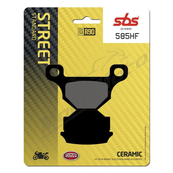 SBS HF Street 585HF Ceramic Organic Brake Pads Aprilia / Derbi / Mash / Rieju / Suzuki 125cc 83-16