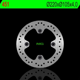 NG BRAKES 451 priekinis / galinis fiksuotas stabdžių diskas HONDA NES / PS / SES / SH 125-150 01-16