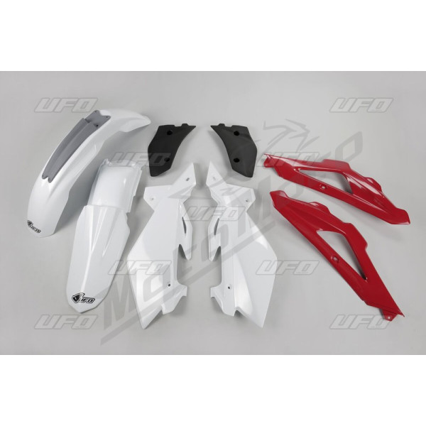 UFO Plastikų kompl. Husqvarna CR / WR 125-250cc 06-08 Balta/Raudona