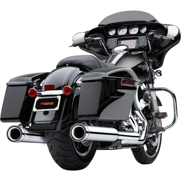 COBRA Neighbor Hater Slip-On Mufflers Harley Davidson FLHR / FLHRC / FLHRCI / FLHRI / FLHT / FLHTC / FLHTK / FLTRX 1340-1800cc 95-16