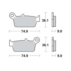 Brake pads POLINI FT3087 / MCB665 ORIGINAL