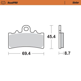 MOTO-MASTER Roadpro Front Brake Pads BMW / Fantic / Husqvarna / KTM 125-501 13-24