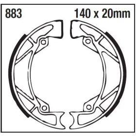 EBC Standard Brake Shoes GILERA BULLIT 50 90-94