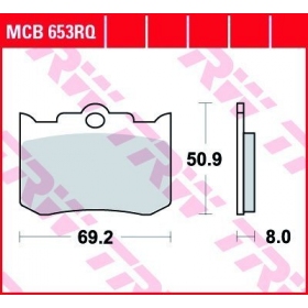 STABDŽIŲ TRINKELĖS TRW MCB653RQ SPORT OFFROAD