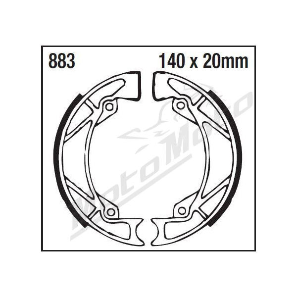 EBC Standard Brake Shoes GILERA BULLIT 50 90-94