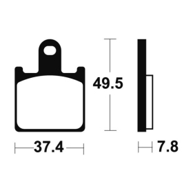 TECNIUM Street Performance Sintered Metal Brake pads MF338 Kawasaki GTR / ZX-6R / Z / ZZR 600-1400cc 06-22
