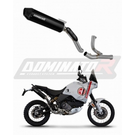 Exhaust kit Dominator MX2 BLACK DUCATI DesertX 2022-2023